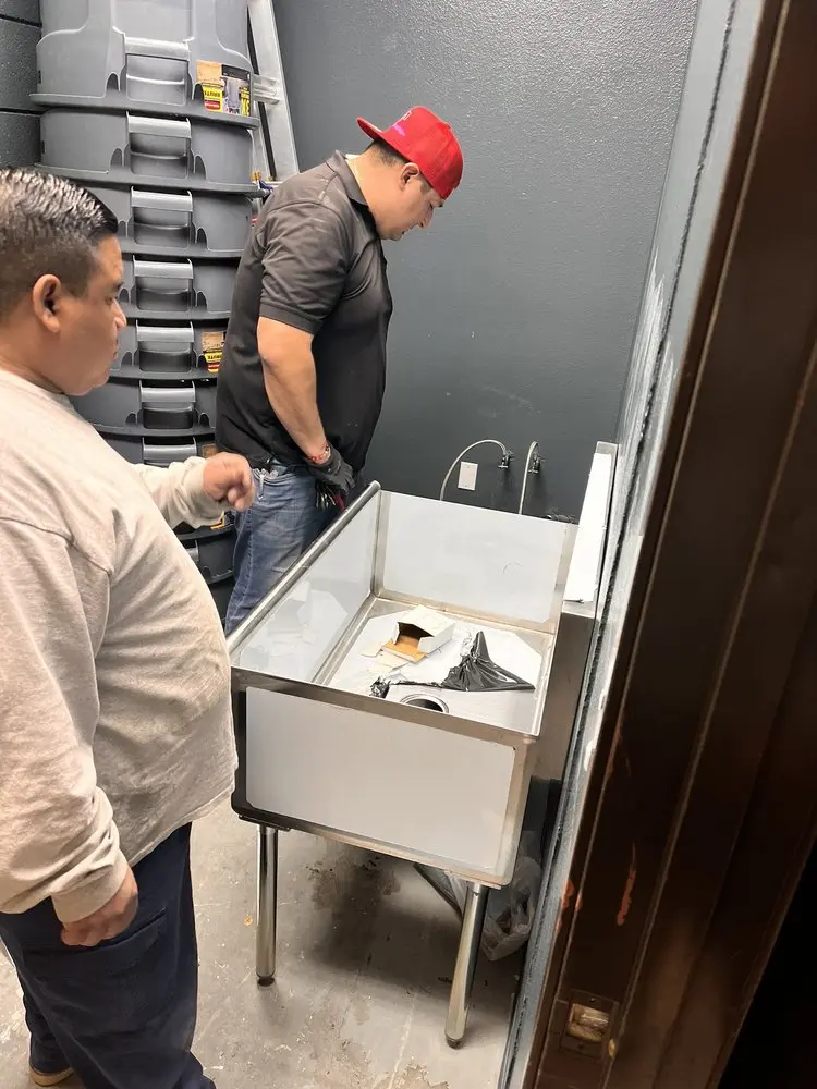 Commercial plumbing and sink installation in Tatamy